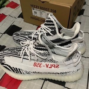 UA yeezy zebra